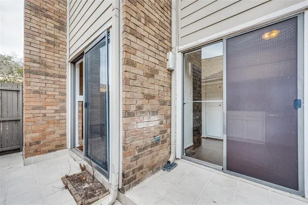 a view of front door of house