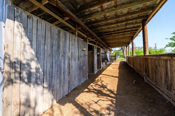 a view of a lake with a yard