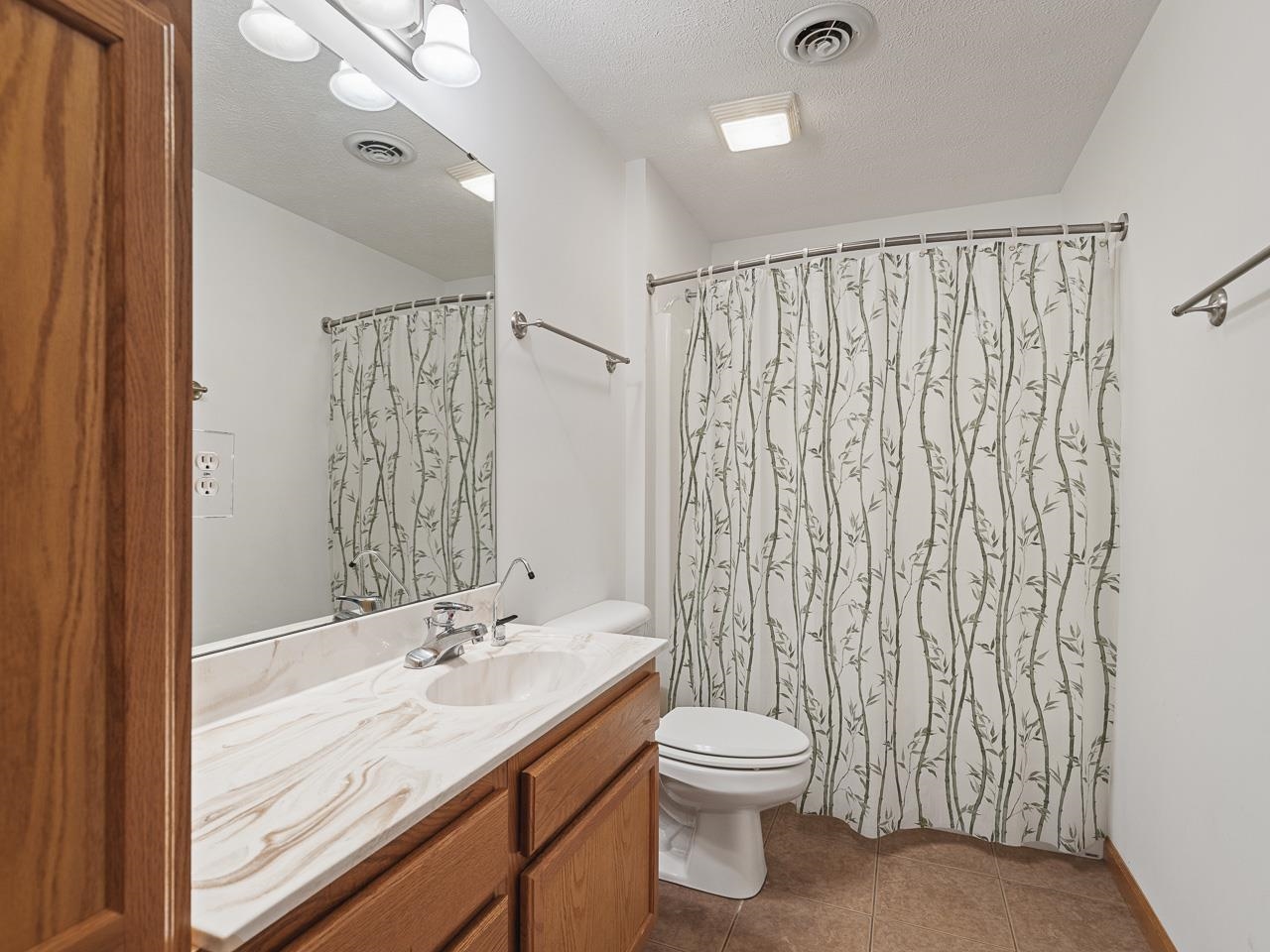 728 Westmore Road Davis, IL 61019 - Photo 26 of 45 a bathroom with a granite countertop sink toilet and shower