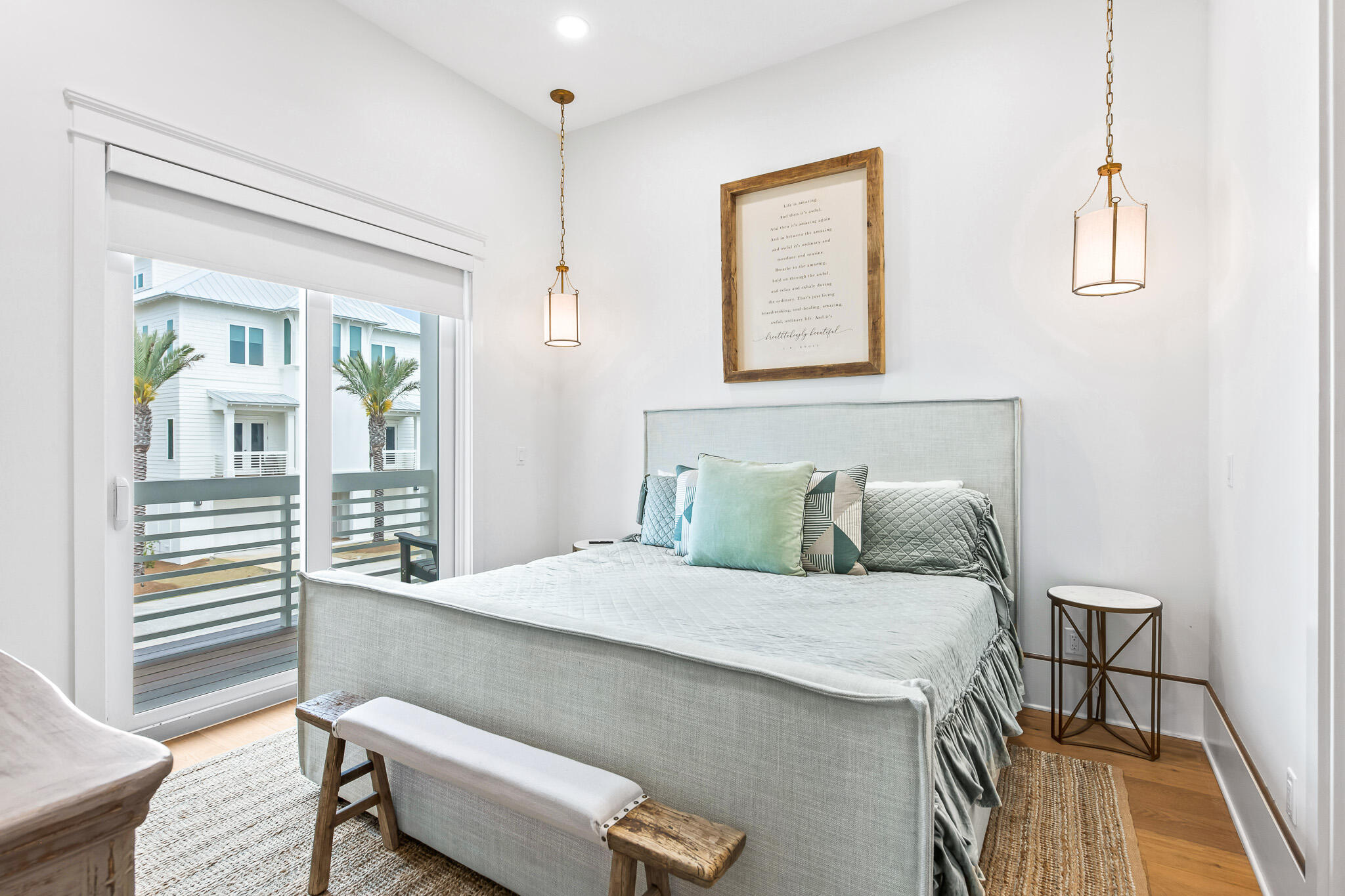 17 Palm Ct Lane Inlet Beach, FL 32461 - Photo 20 of 31 a bedroom with a bed and a table