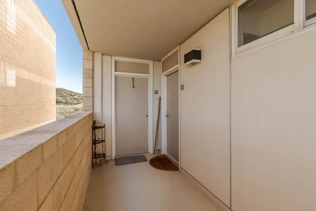 a view of walk in closet with window