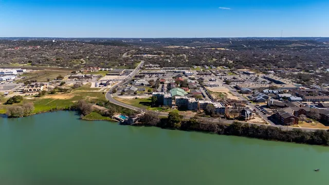 an aerial view of multiple house