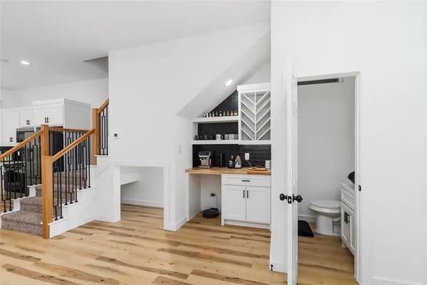 a view of a backyard with a garden