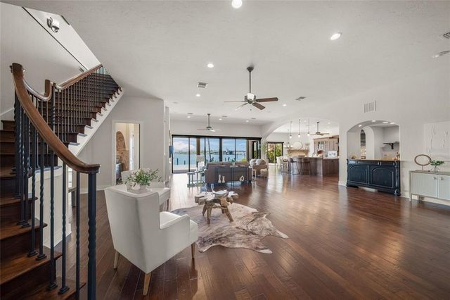 a kitchen with granite countertop lots of counter top space
