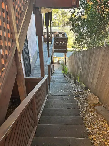 a view of outdoor space and deck