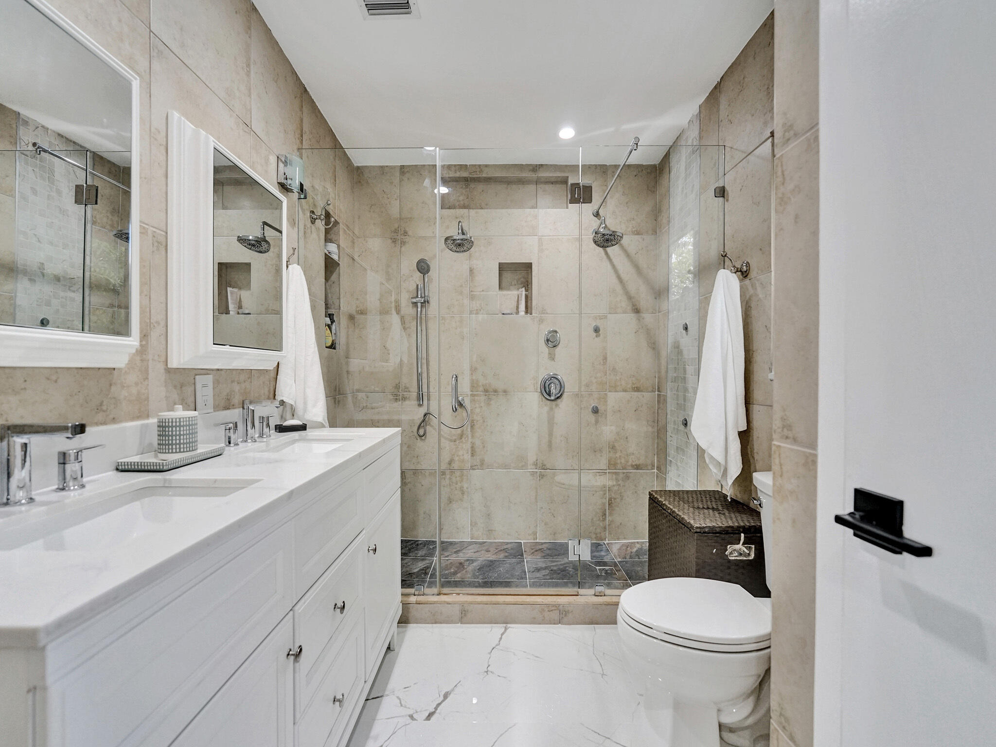 3204 Robbins Road Pompano Beach, FL 33062 - Photo 23 of 37 a bathroom with a sink toilet and shower