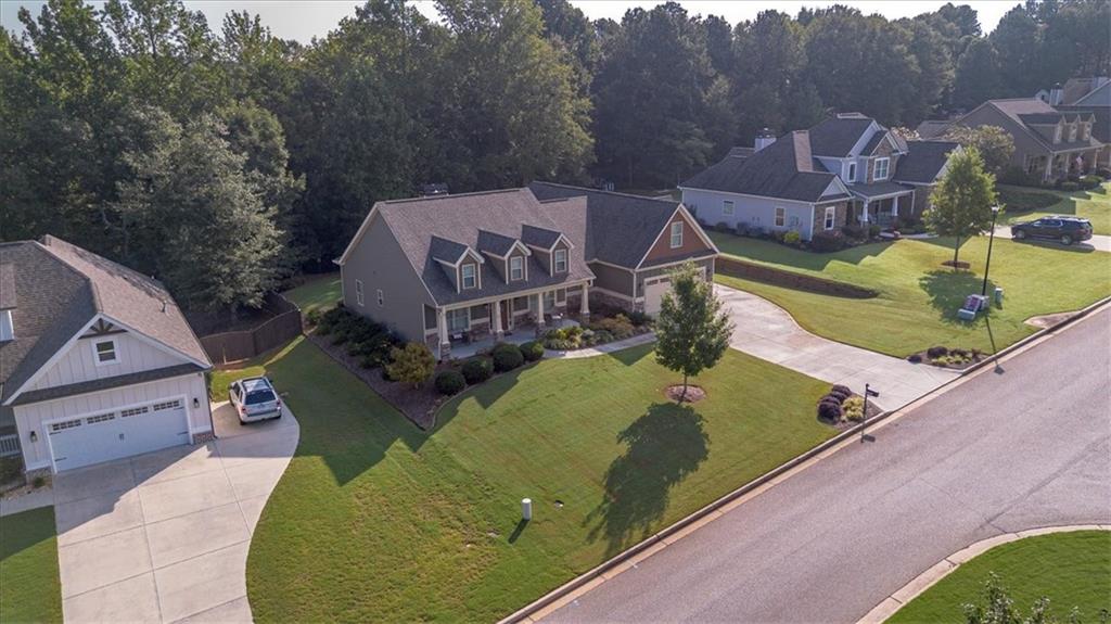3065 Brooks Trail Monroe, GA 30656 - Photo 71 of 80 an aerial view of a house with a garden and trees