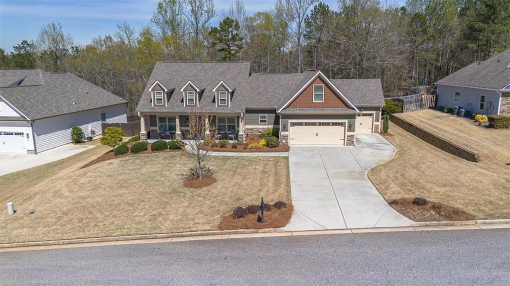 3065 Brooks Trail Monroe, GA 30656 - Photo 76 of 80 an aerial view of a house with a yard
