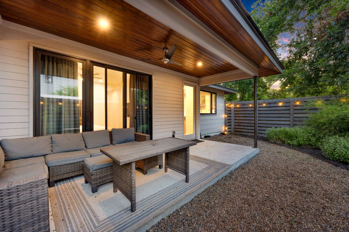 3610 Thompson Street, Unit 1 Austin, TX 78702 - Photo 36 of 39 a outdoor space with patio furniture and potted plants