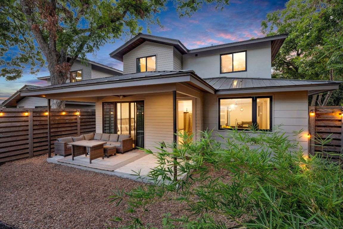 3610 Thompson Street, Unit 1 Austin, TX 78702 - Photo 38 of 39 a front view of a house with garden