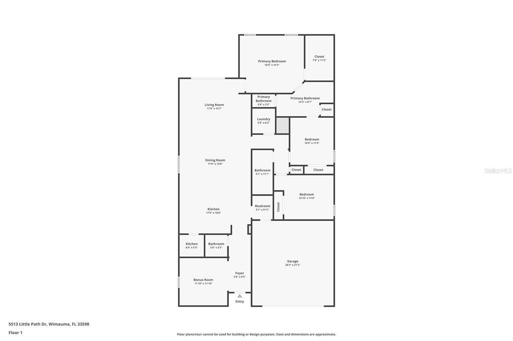 5513 Little Path Drive Wimauma, FL 33598 - Photo 40 of 40 a picture of floor plan