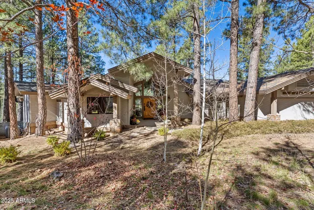 a view of a house with a yard covered in snow