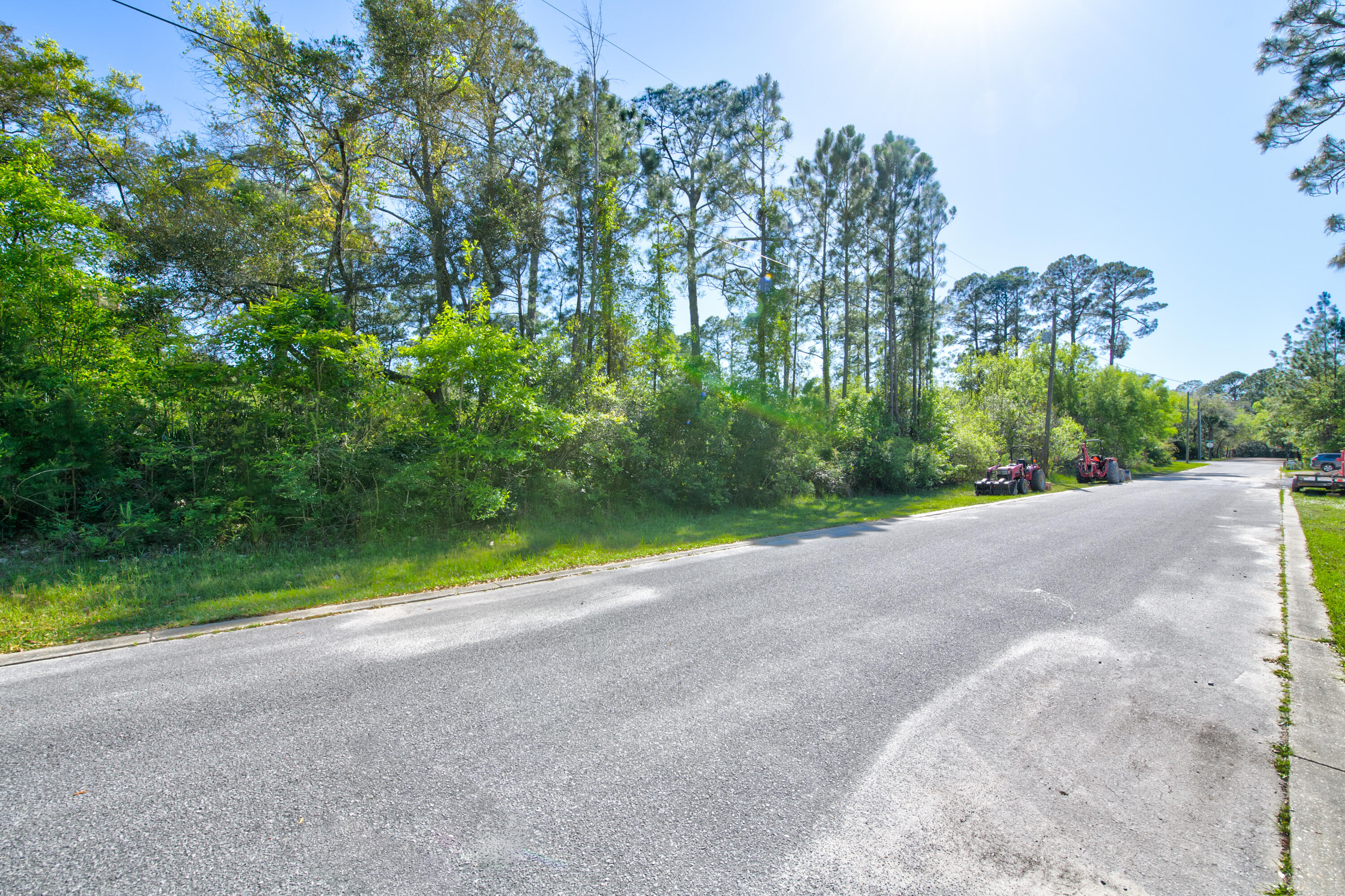 Lot 7 Silverleaf Lane Santa Rosa Beach, FL 32459 - Photo 7 of 23 a view of a road with a yard and large trees