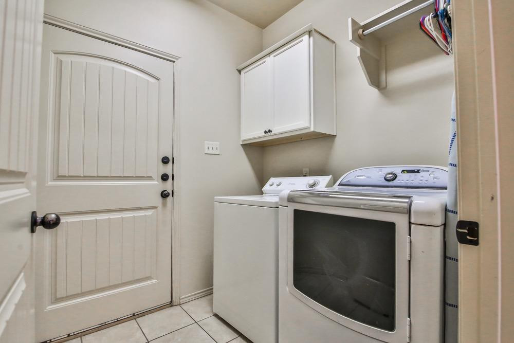 3118 113th Street Lubbock, TX 79423 - Photo 21 of 24 a view of a storage and utility room with washer and dryer