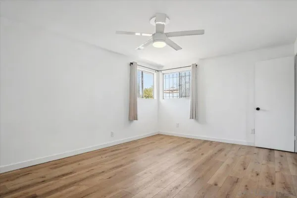 a view of a road with a yard