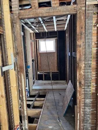 a view of the balcony