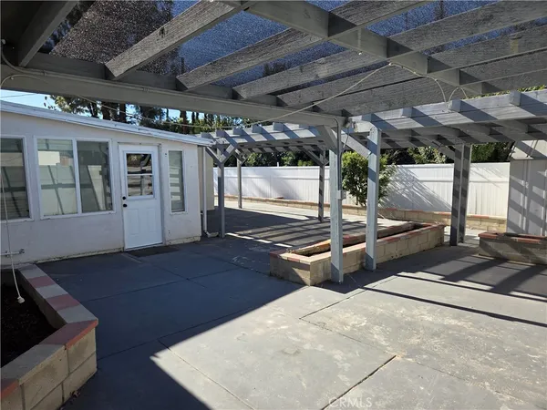 a view of a porch