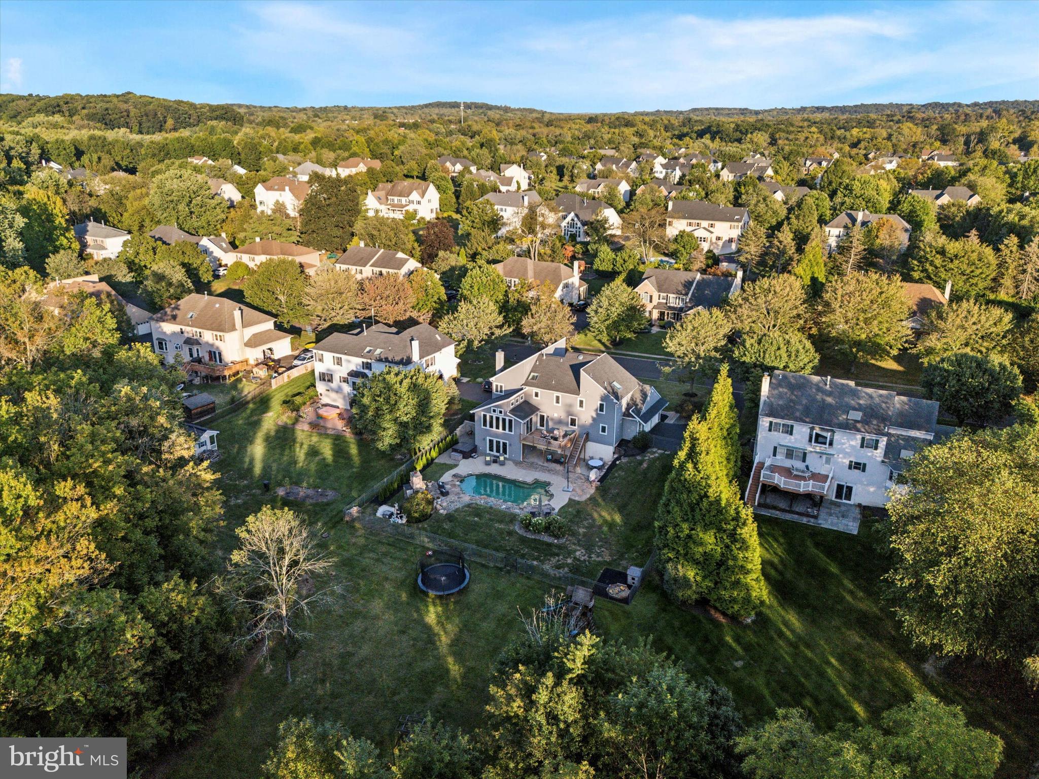 222 Windsor Way Doylestown, PA 18901 - Photo 41 of 42 an aerial view of residential house with parking and trees