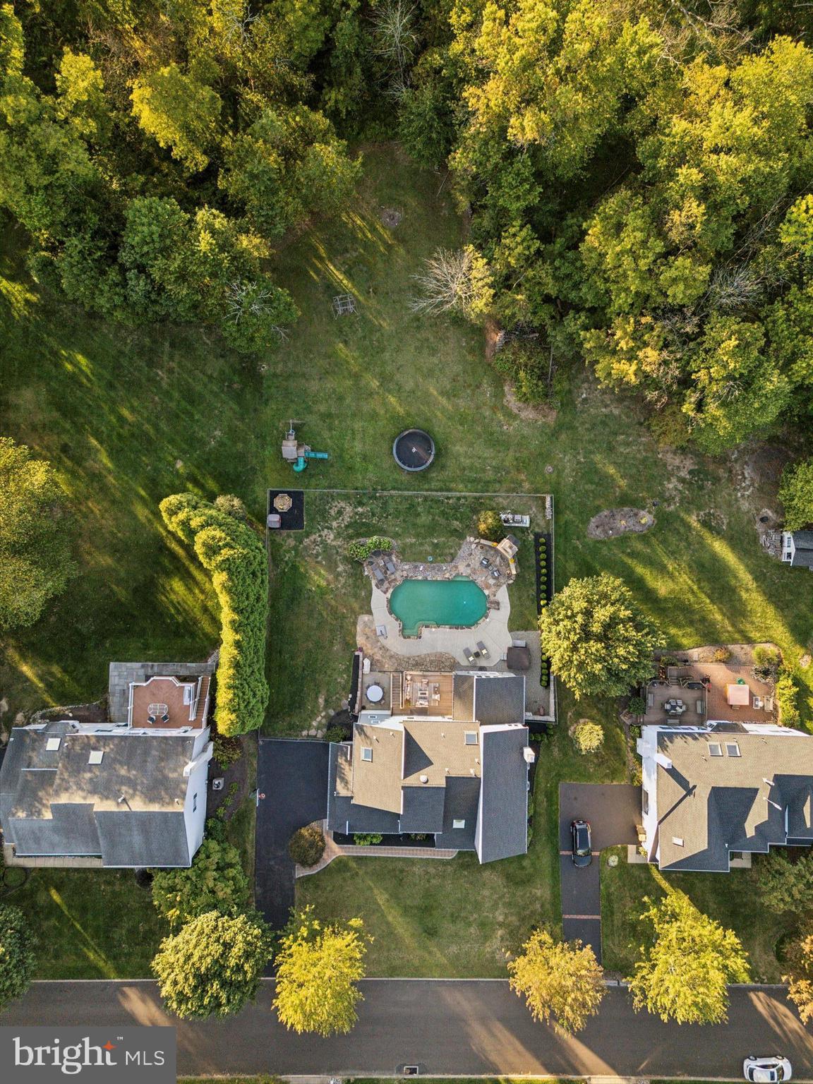 222 Windsor Way Doylestown, PA 18901 - Photo 42 of 42 an aerial view of a house with a yard swimming pool and outdoor seating