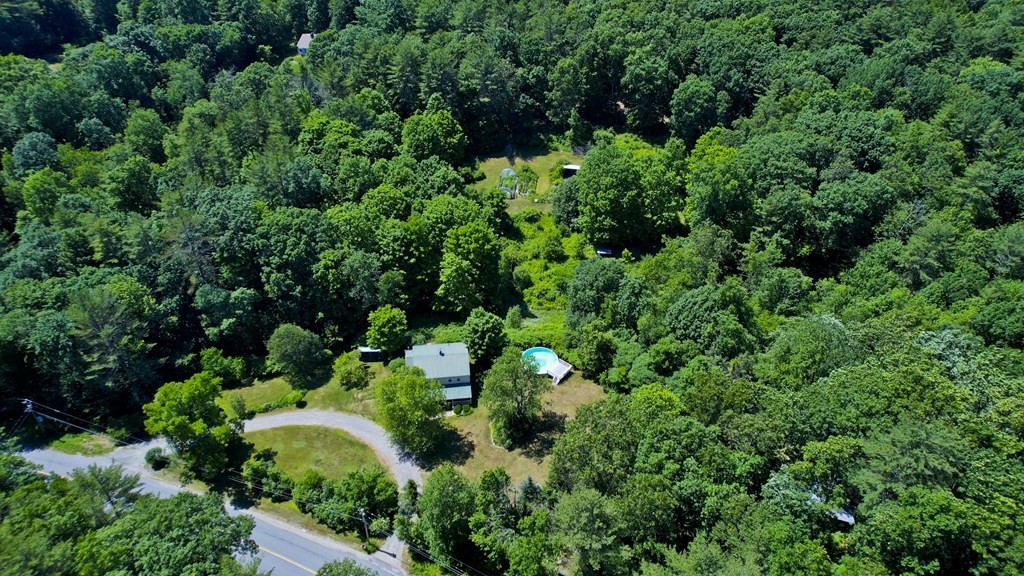 95 West Gill Road Gill, MA 01354 - Photo 40 of 40 an aerial view of a house with yard