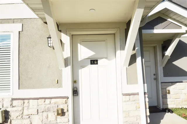 a view of a front door of the house