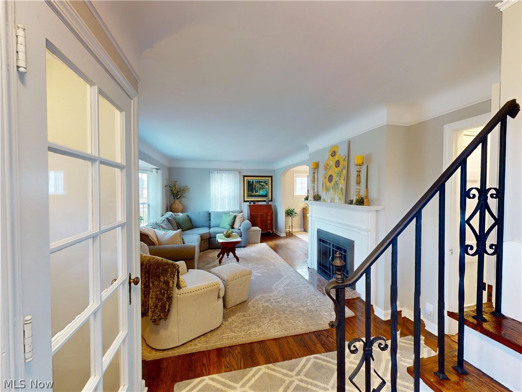 3606 Northcliffe Road University Heights, OH 44118 - Photo 3 of 45 Beautiful hardwood floors, ventless gas fireplace and neutral colors.