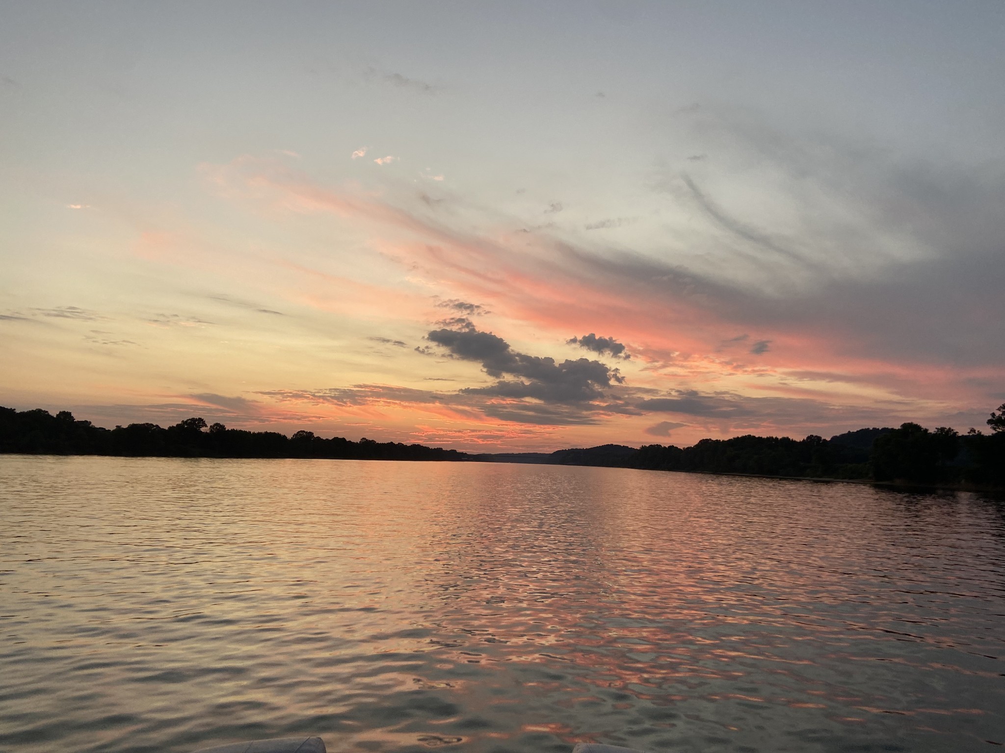 1765 Hardin Bottom River Road Clifton, TN 38425 - Photo 13 of 15 a view of a lake and sunset