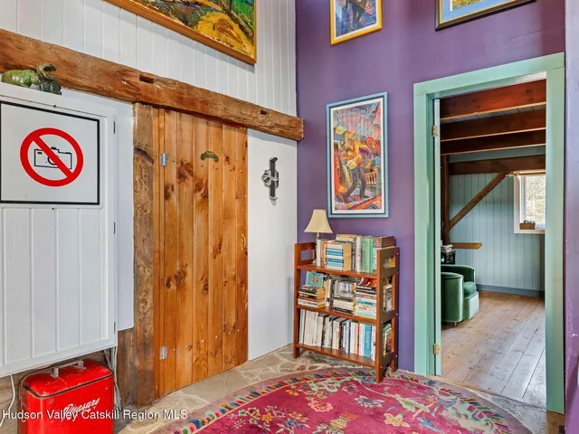 a view of a trees with a yard