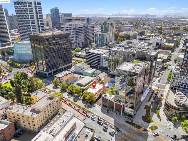 a view of city from balcony