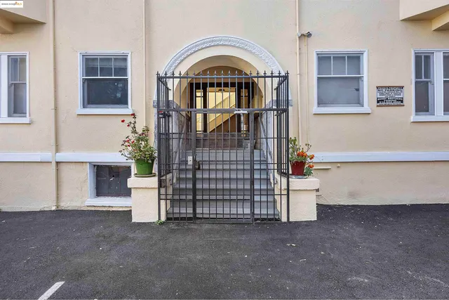 a view of front door of house