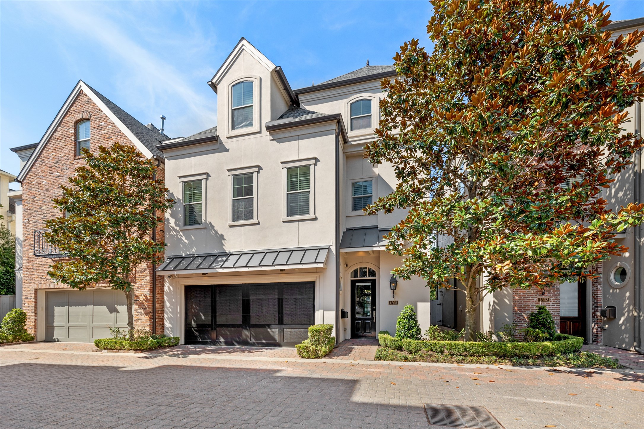 front view of house with a street