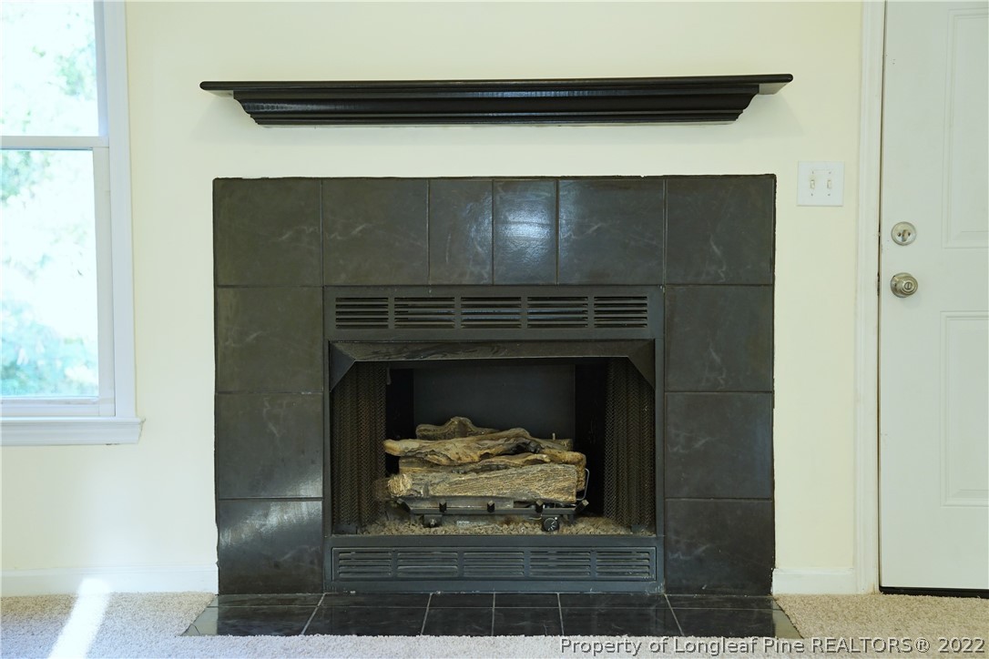 2029 Ashton Road Fayetteville, NC 28304 - Photo 16 of 37 a living room with a fireplace