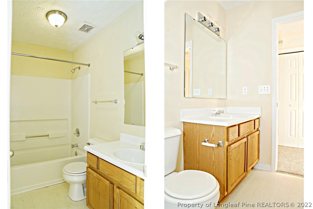 2029 Ashton Road Fayetteville, NC 28304 - Photo 26 of 37 a bathroom with a sink a toilet and shower