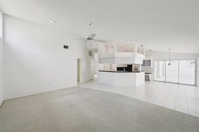 a view of a kitchen with a sink