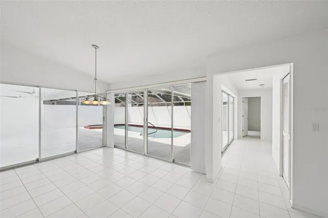 a view of a room with a furniture