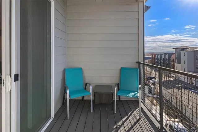 a view of a chairs in balcony