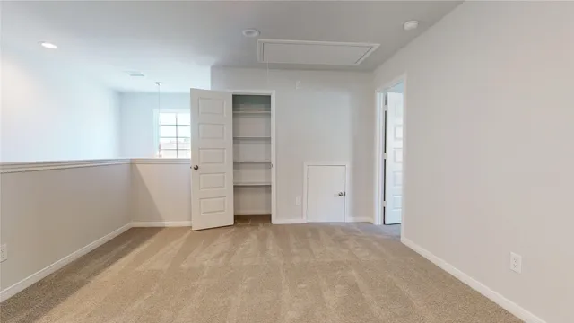 a view of an empty room