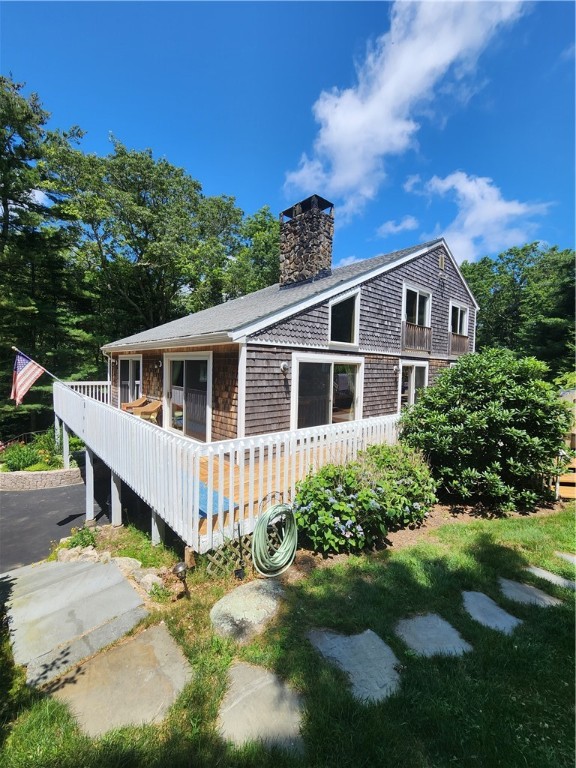 99 Peckham Hollow Road Charlestown, RI 02813 - Photo 5 of 32 back deck