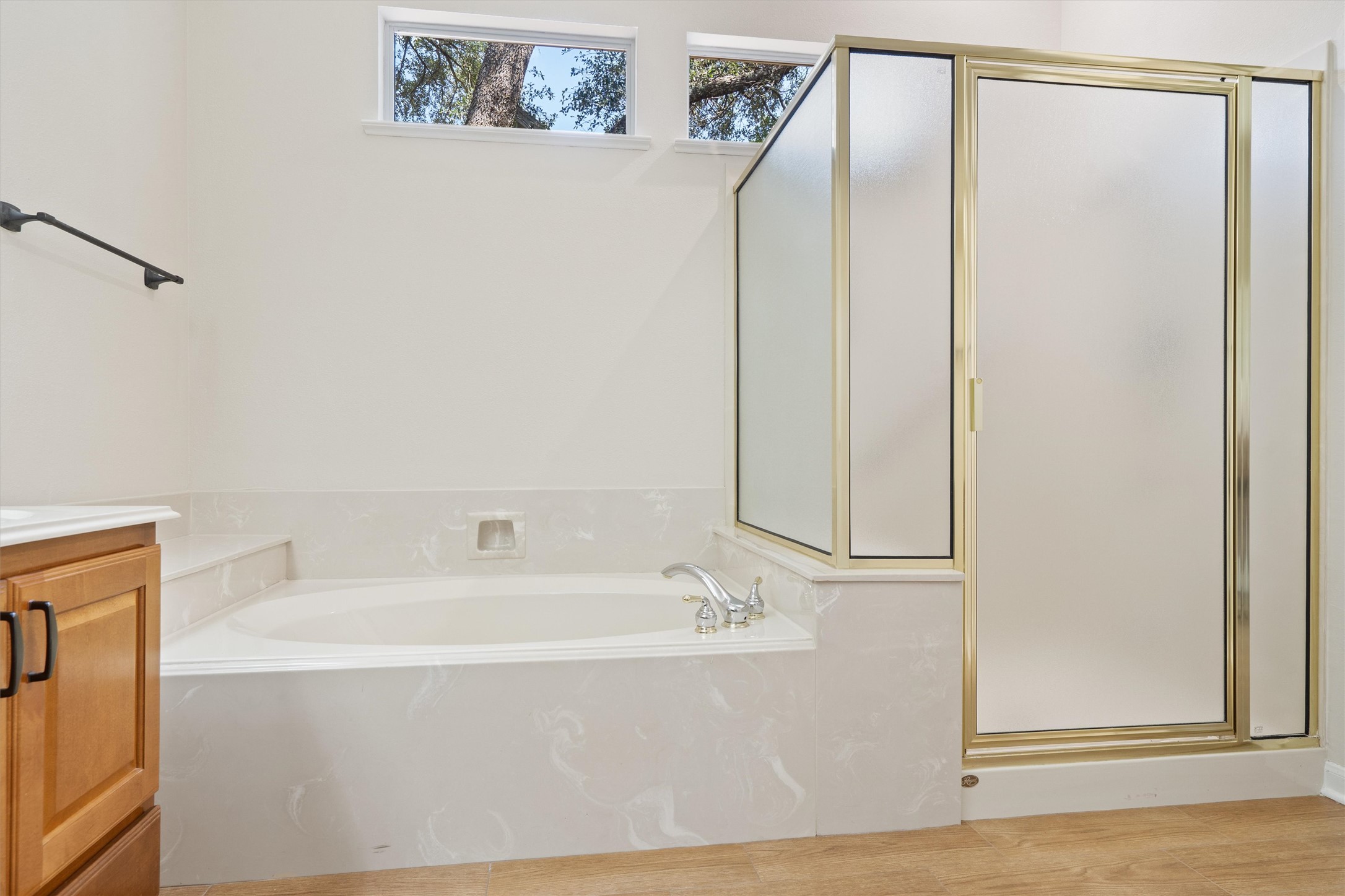 108 Cattle Trail Way Georgetown, TX 78633 - Photo 26 of 40 Garden tub and separate shower.