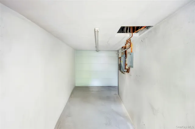 a view of hallway with stairs