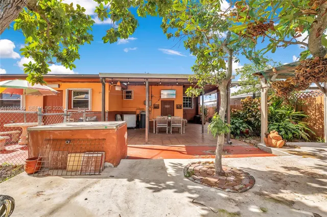 a view of an outdoor space with a patio
