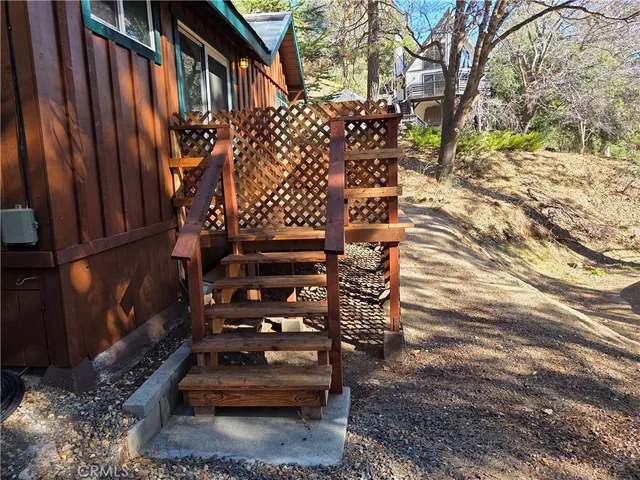 a view of outdoor space and deck
