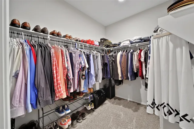 a view of a walk in closet