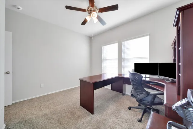 a workspace with a window