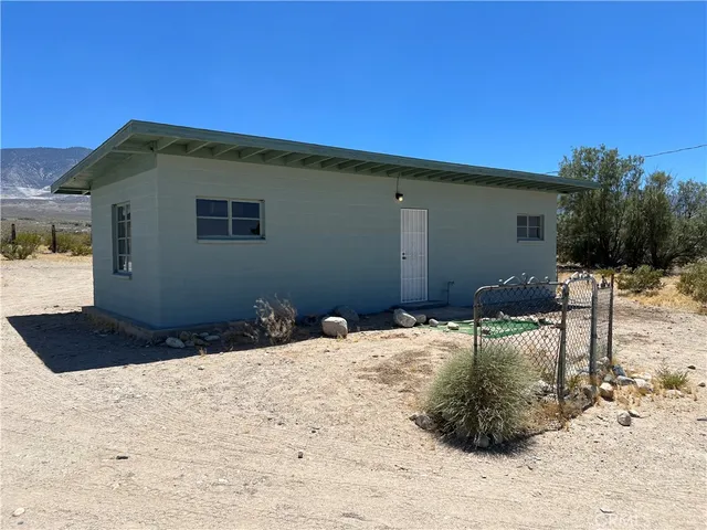 a backyard of a house