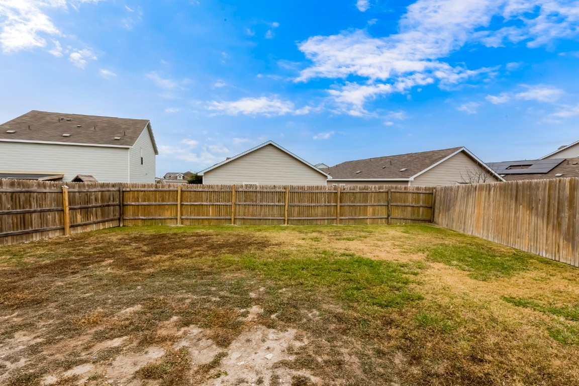 772 Circle Way Jarrell, TX 76537 - Photo 29 of 35 View of fenced backyard