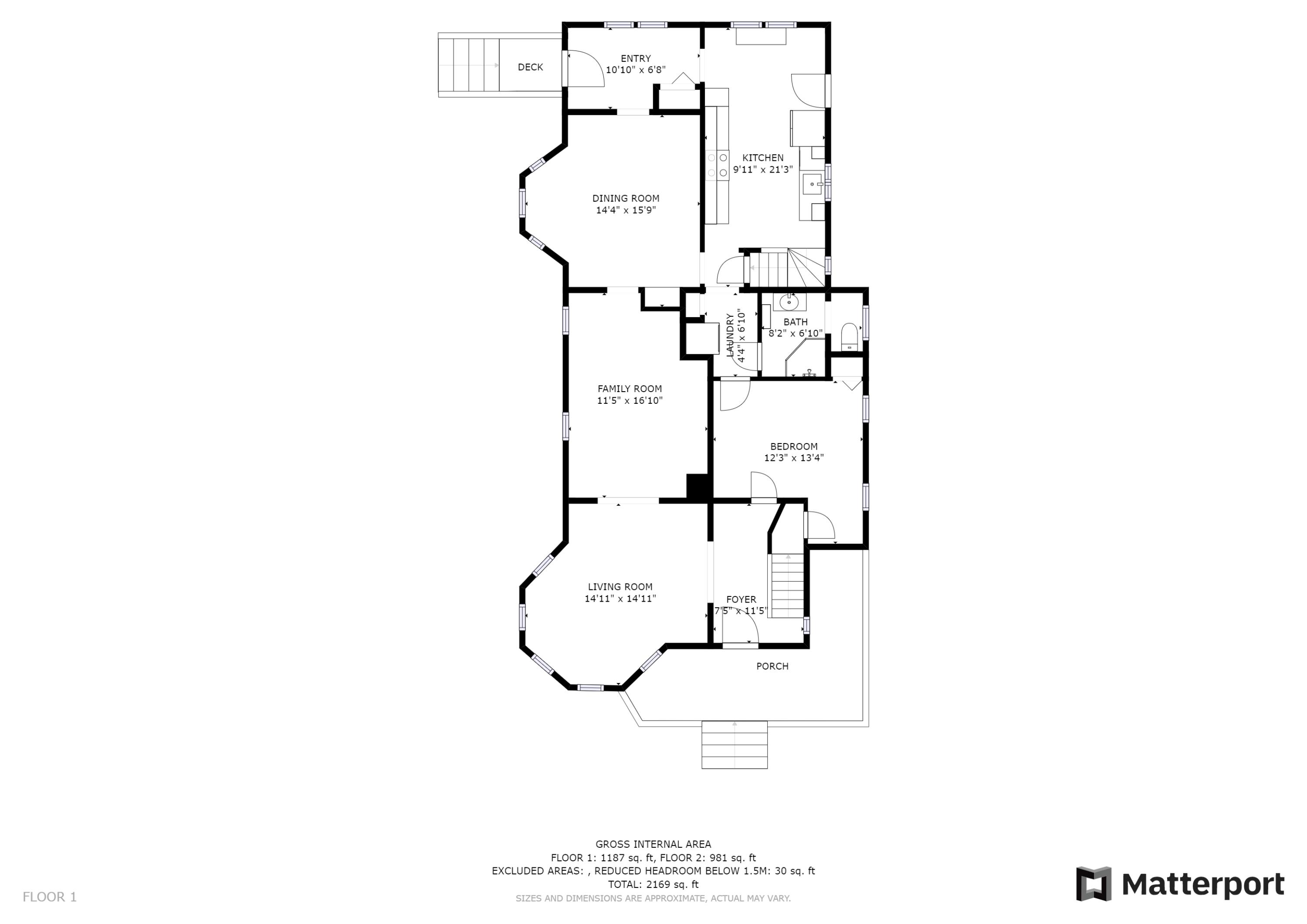 34 Columbia Road Portland, ME 04103 - Photo 58 of 59 First Floor Floorplan