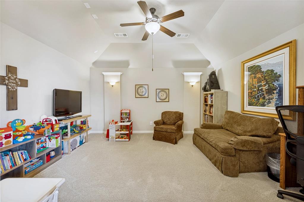 3036 Avondale The Colony, TX 75056 - Photo 25 of 40 This spacious upstairs area offers plenty of room to spread out, making it perfect for a game room, media space, or even a playroom.