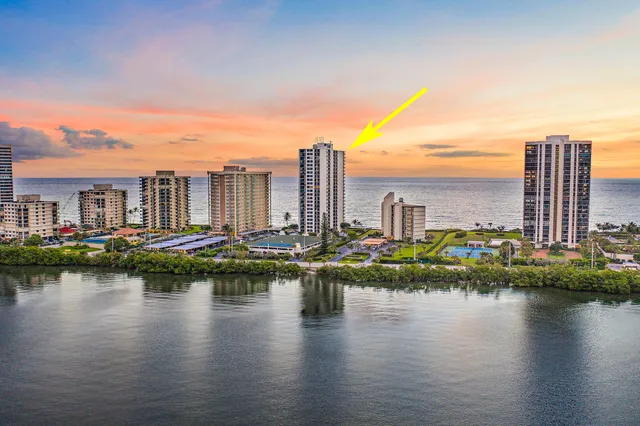 a view of a city with lake
