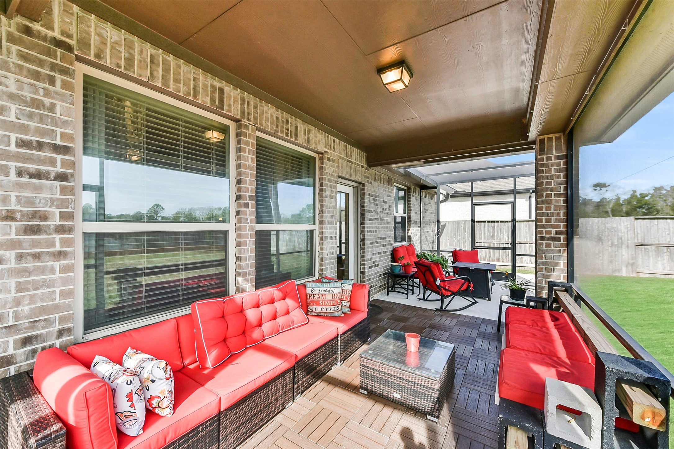9519 Carson Lane Rosharon, TX 77583 - Photo 34 of 39 a view of swimming pool with lounge chairs in front of house